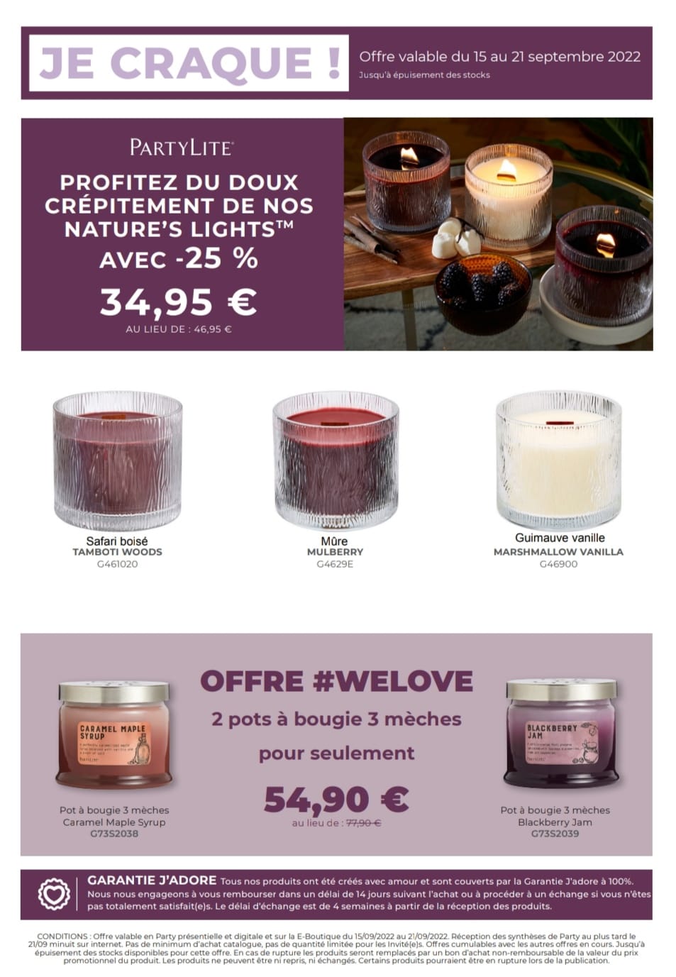 PartyLite - Nous savons que vous aimez nos bougies à mèche