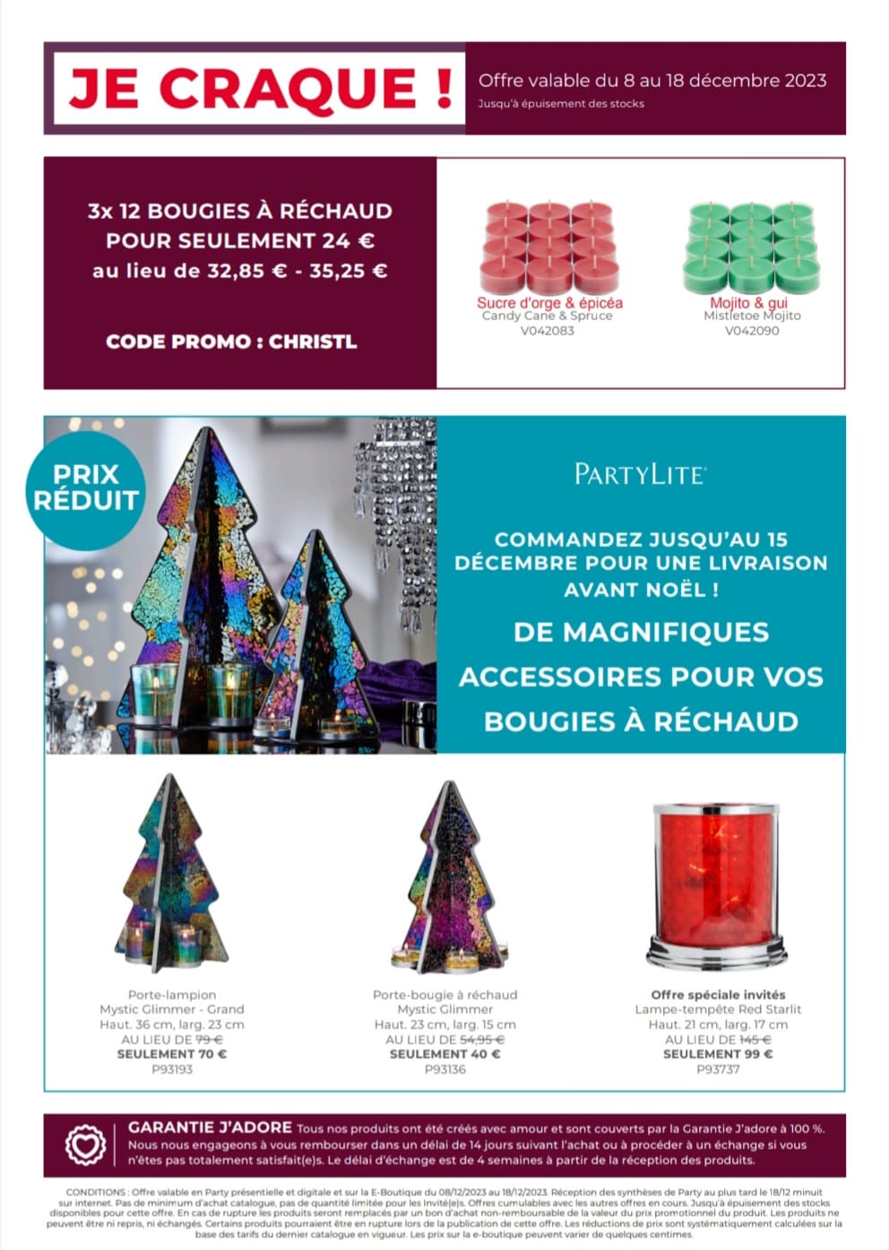 Promotions accessoires  du 15 au 23 décembre 2023